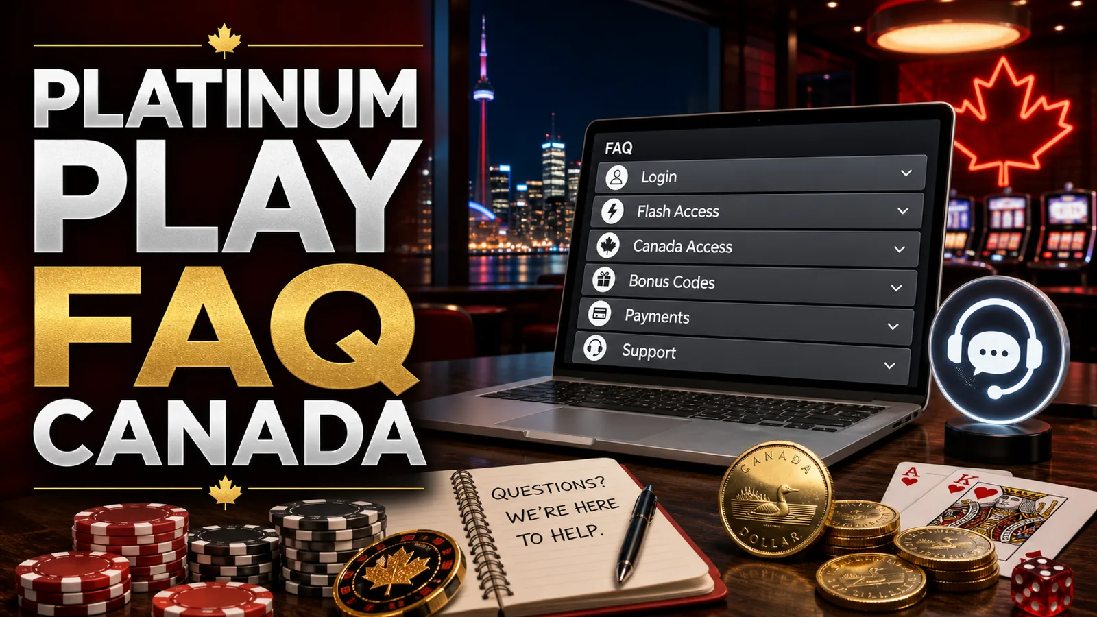 Platinum Play Casino FAQ Canada content image