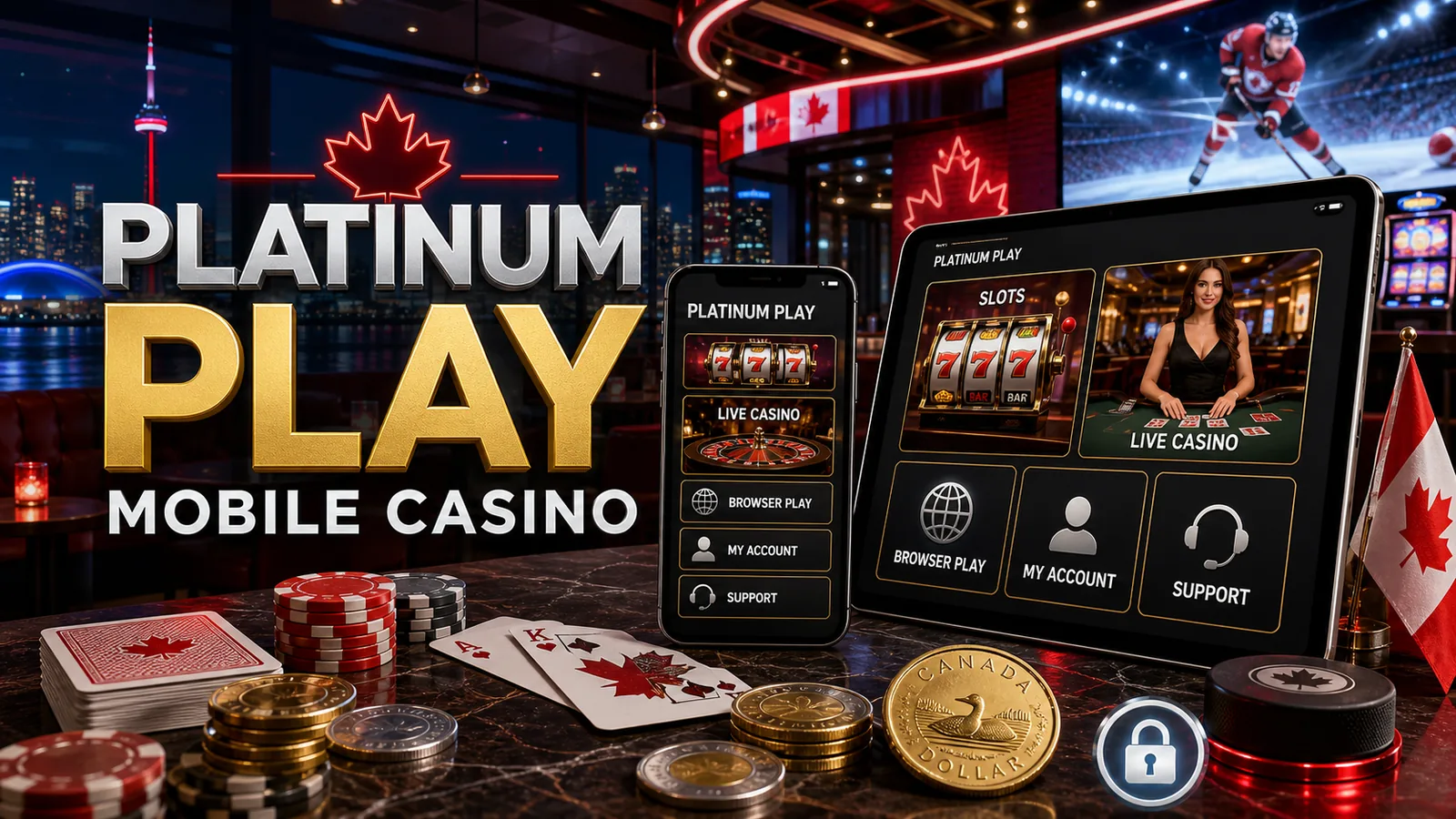 Platinum Play Mobile Casino content banner
